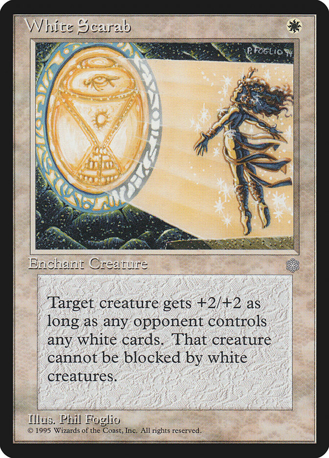 Escaravelho Branco / White Scarab - Magic: The Gathering - MoxLand