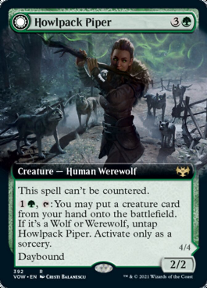 Flautista da Alcateia Uivante / Howlpack Piper - Magic: The Gathering - MoxLand
