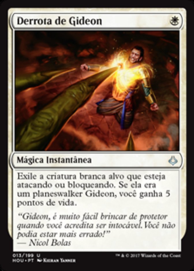 Derrota de Gideon / Gideon's Defeat - Magic: The Gathering - MoxLand