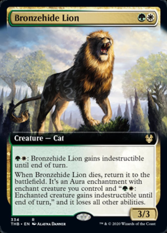 Leão-de-pele-brônzea / Bronzehide Lion - Magic: The Gathering - MoxLand