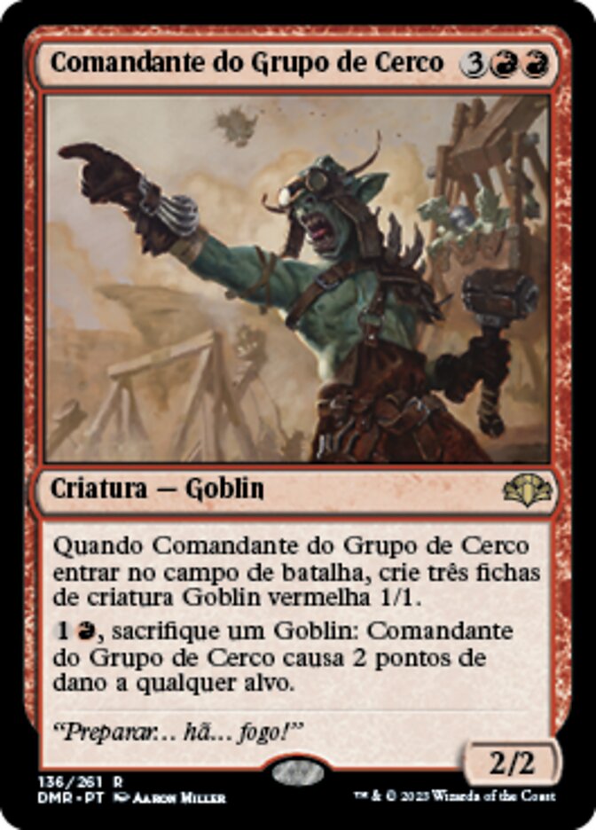 Comandante do Grupo de Cerco / Siege-Gang Commander - Magic: The Gathering - MoxLand