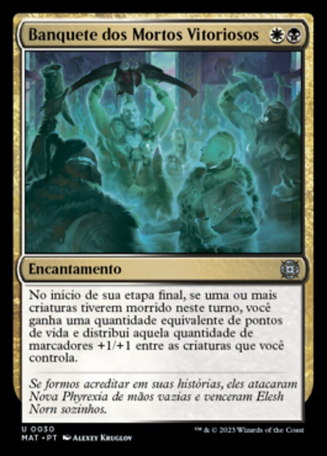 Banquete dos Mortos Vitoriosos / Feast of the Victorious Dead - Magic: The Gathering - MoxLand