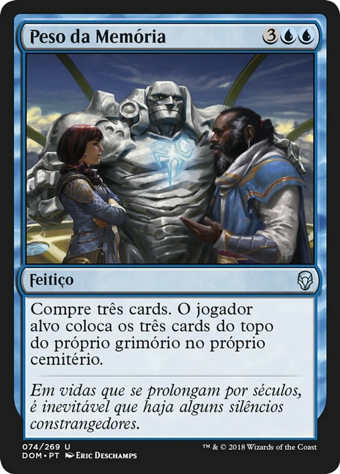 Peso da Memória / Weight of Memory - Magic: The Gathering - MoxLand