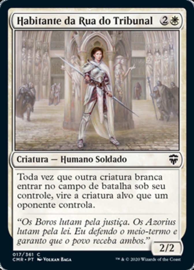 Habitante da Rua do Tribunal / Court Street Denizen - Magic: The Gathering - MoxLand