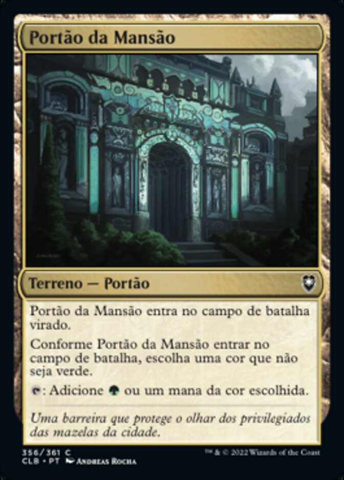 Portão da Mansão / Manor Gate - Magic: The Gathering - MoxLand