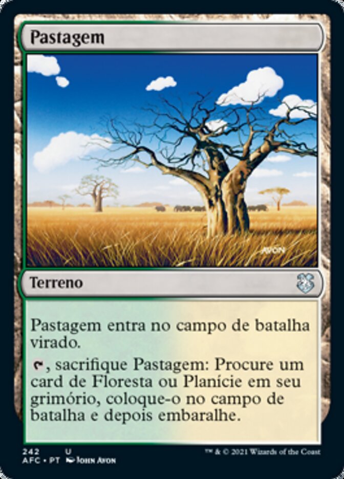 Pastagem / Grasslands - Magic: The Gathering - MoxLand