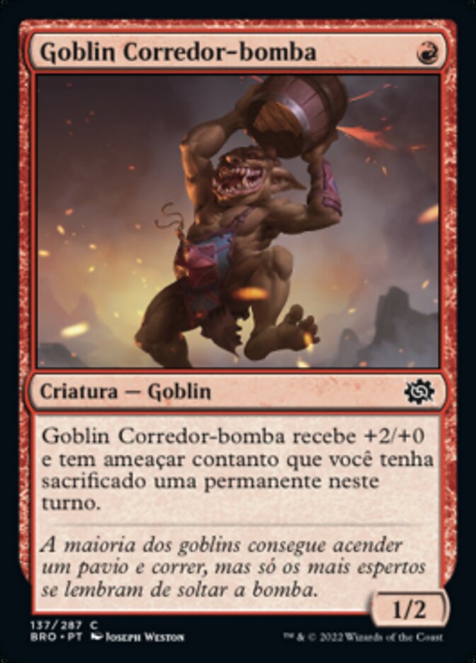 Goblin Corredor-bomba / Goblin Blast-Runner - Magic: The Gathering - MoxLand