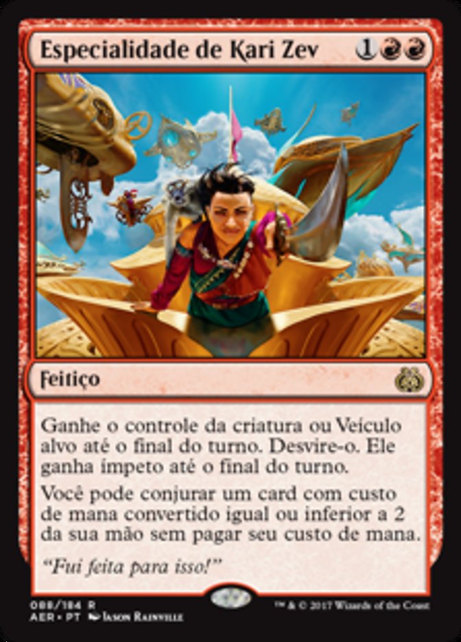 Especialidade de Kari Zev / Kari Zev's Expertise - Magic: The Gathering - MoxLand