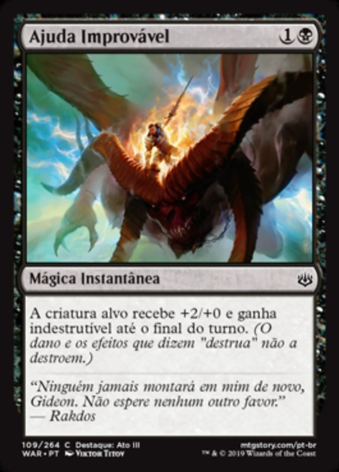 Ajuda Improvável / Unlikely Aid - Magic: The Gathering - MoxLand