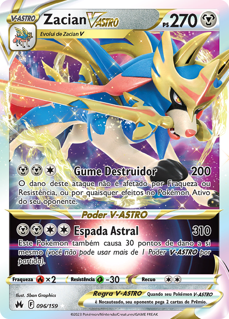 TURBO ZACIAN V-ASTRO é OHKO no turno 1! - BARALHO DE CARTA POKEMON TCG  (PTCGO)