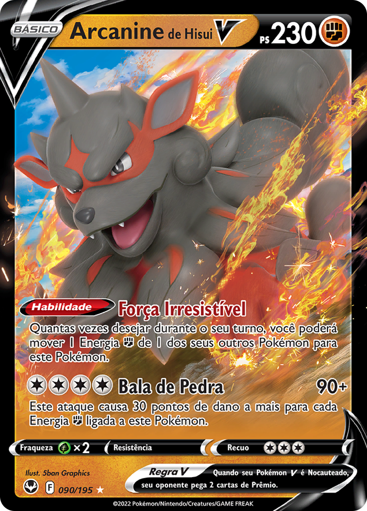 Arcanine de Hisui V - Pokémon TCG - MoxLand