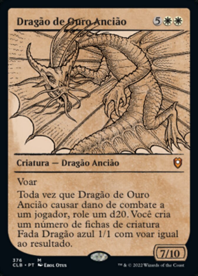 Dragão de Ouro Ancião / Ancient Gold Dragon - Magic: The Gathering - MoxLand