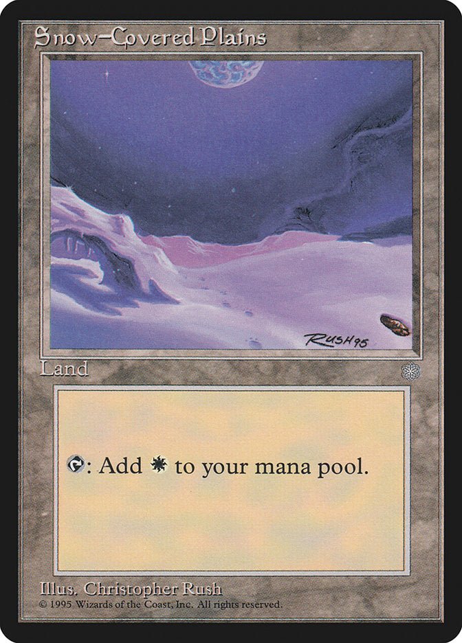 Planície Nevada / Snow-Covered Plains - Magic: The Gathering - MoxLand
