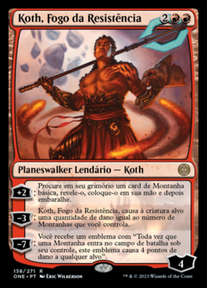 Koth, Fogo da Resistência / Koth, Fire of Resistance - Magic: The Gathering - MoxLand