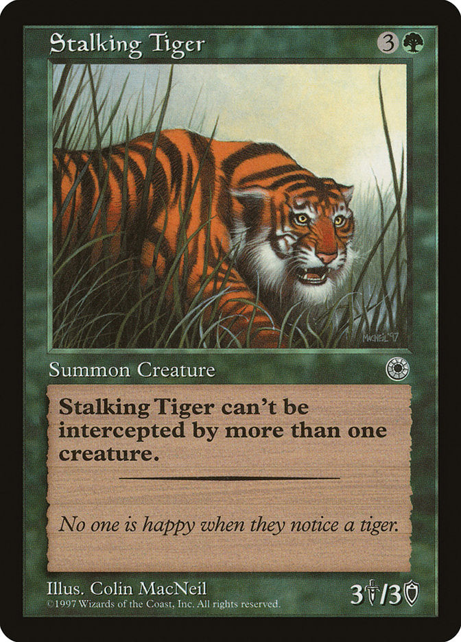 Tigre Caçador / Stalking Tiger - Magic: The Gathering - MoxLand