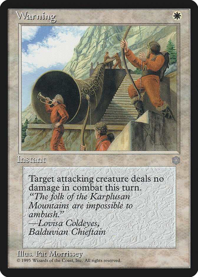 Aviso / Warning - Magic: The Gathering - MoxLand