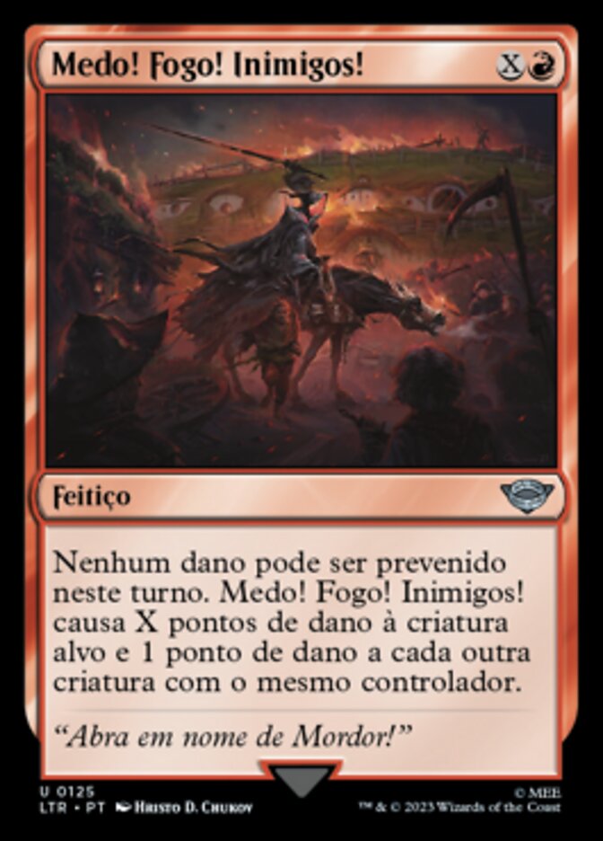 Medo! Fogo! Inimigos! / Fear, Fire, Foes! - Magic: The Gathering - MoxLand