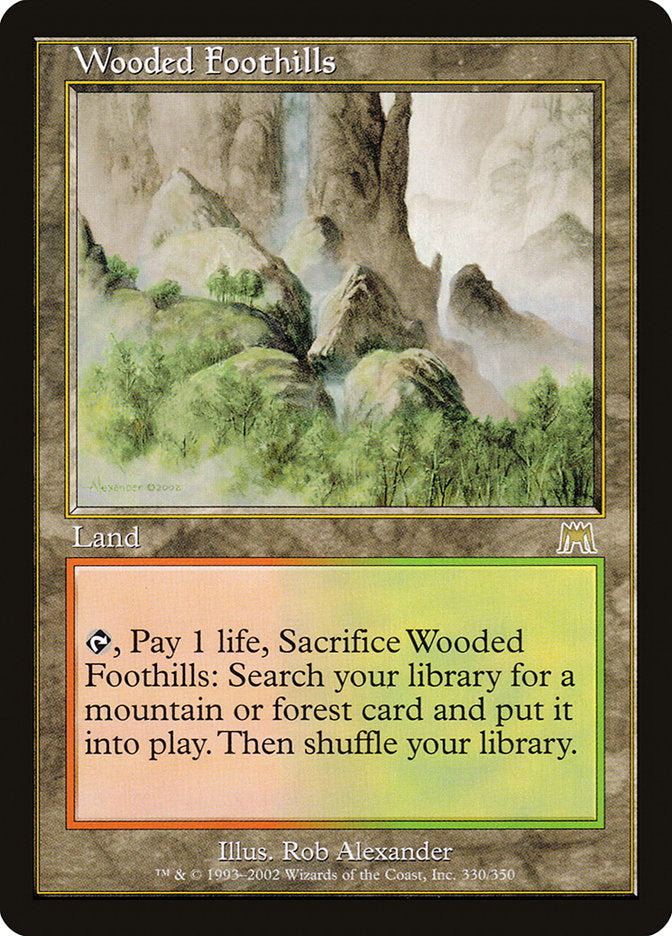 Contraforte Arborizado / Wooded Foothills - Magic: The Gathering - MoxLand