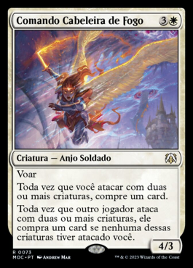 Comando Cabeleira de Fogo / Firemane Commando - Magic: The Gathering - MoxLand