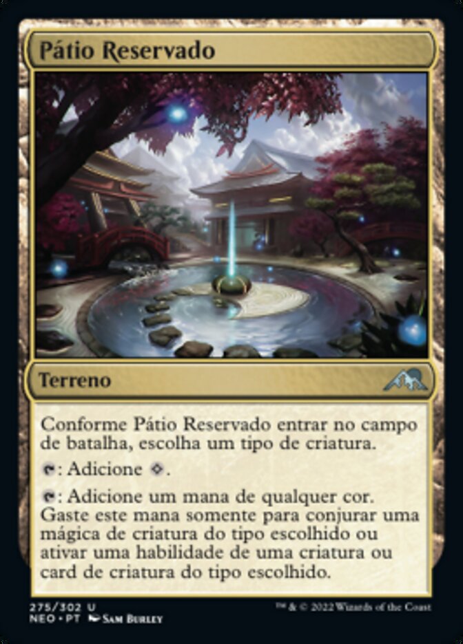 Pátio Reservado / Secluded Courtyard - Magic: The Gathering - MoxLand