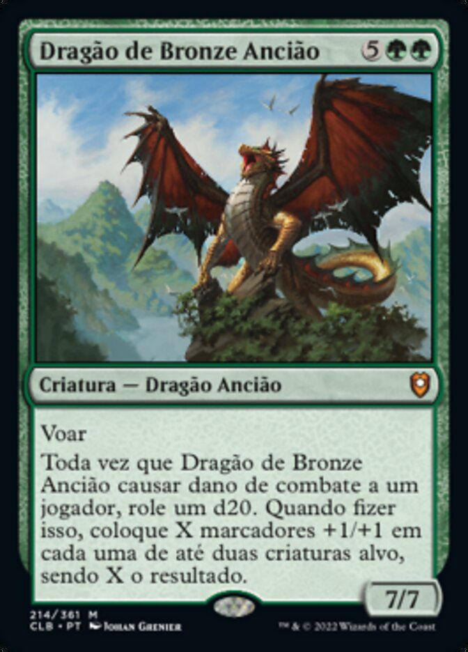 Dragão de Bronze Ancião / Ancient Bronze Dragon - Magic: The Gathering - MoxLand