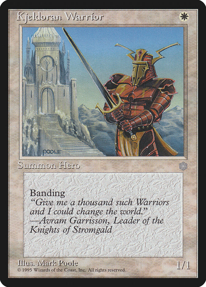 Guerreiro Kjeldorano / Kjeldoran Warrior - Magic: The Gathering - MoxLand