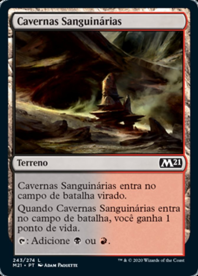 Cavernas Sanguinárias / Bloodfell Caves - Magic: The Gathering - MoxLand