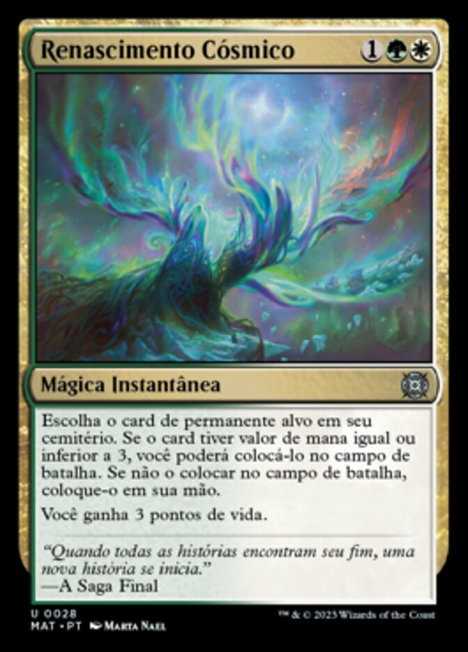 Renascimento Cósmico / Cosmic Rebirth - Magic: The Gathering - MoxLand