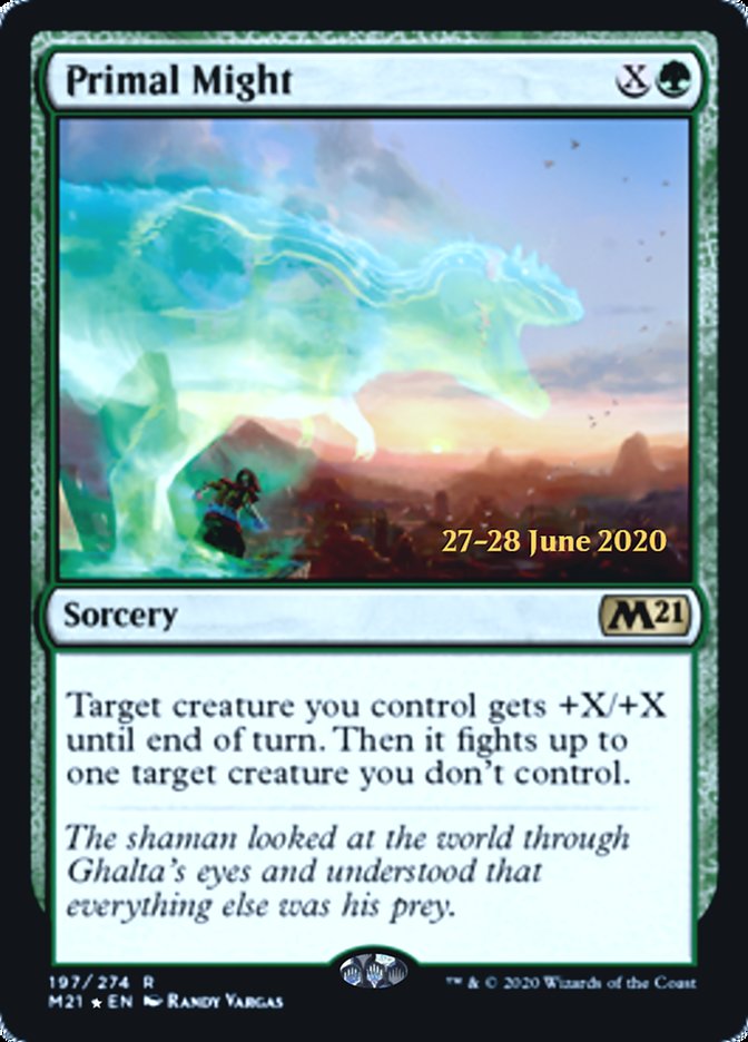 Força Primal / Primal Might - Magic: The Gathering - MoxLand