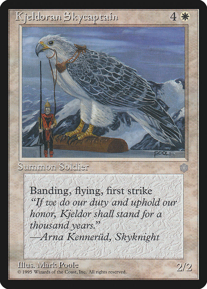 Capitão Celeste Kjeldorano / Kjeldoran Skycaptain - Magic: The Gathering - MoxLand