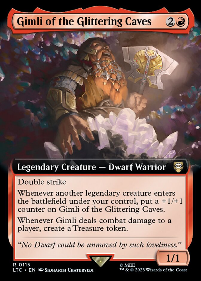 Gimli das Cavernas Cintilantes / Gimli of the Glittering Caves - Magic: The Gathering - MoxLand