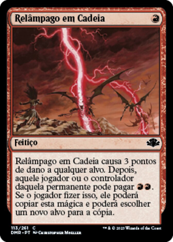 Relâmpago em Cadeia / Chain Lightning - Magic: The Gathering - MoxLand