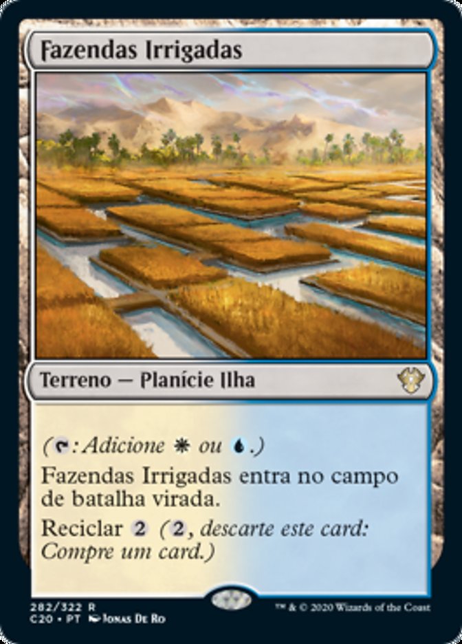 Fazendas Irrigadas / Irrigated Farmland - Magic: The Gathering - MoxLand