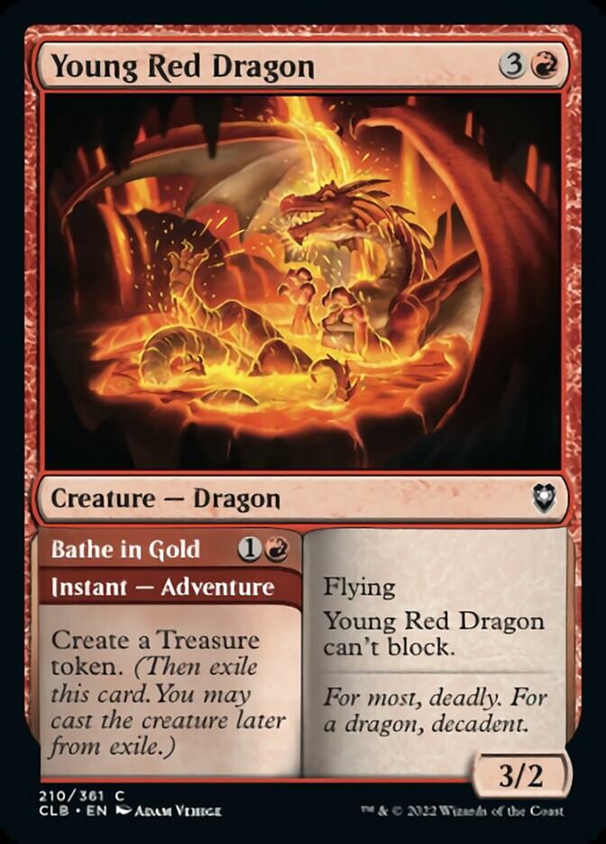 Dragão Vermelho Jovem / Young Red Dragon - Magic: The Gathering - MoxLand