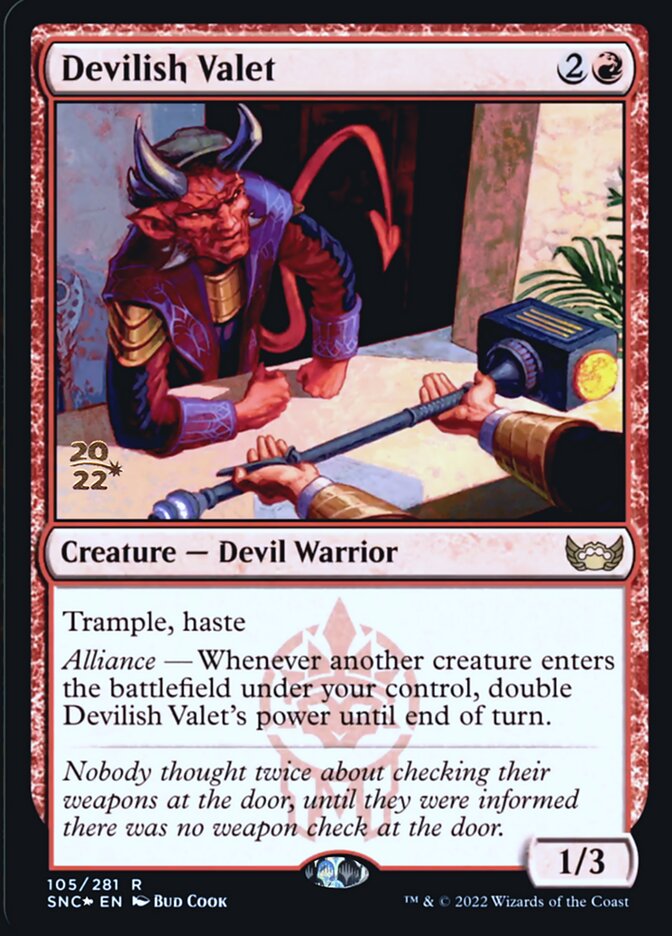 Recepcionista Diabólico / Devilish Valet - Magic: The Gathering - MoxLand