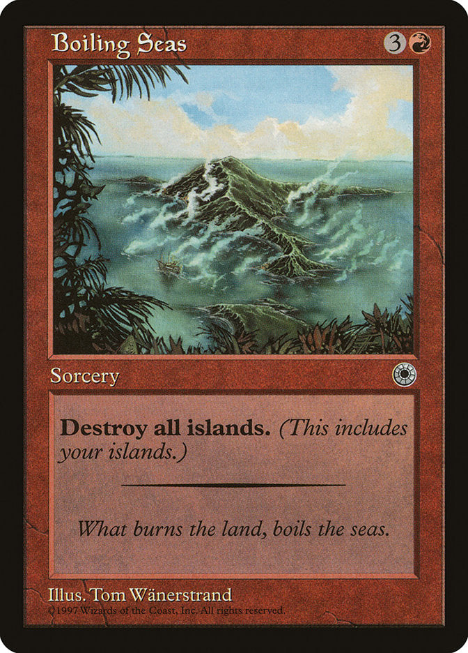 Mares Fervilhantes / Boiling Seas - Magic: The Gathering - MoxLand