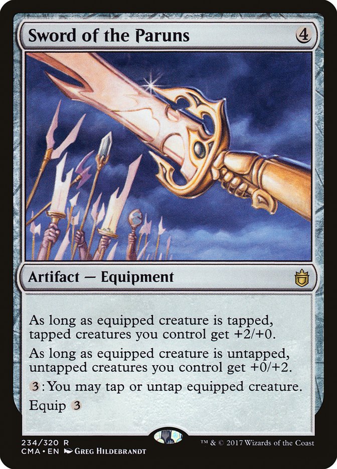 Espada dos Paruns / Sword of the Paruns - Magic: The Gathering - MoxLand