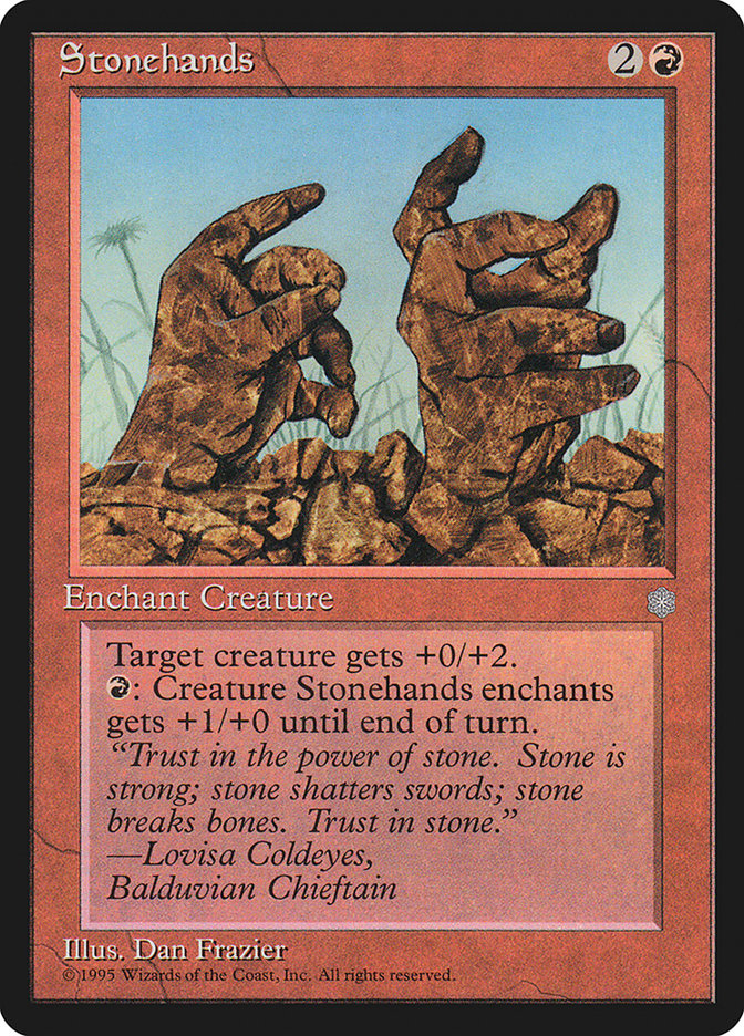 Mãos de Pedra / Stonehands - Magic: The Gathering - MoxLand