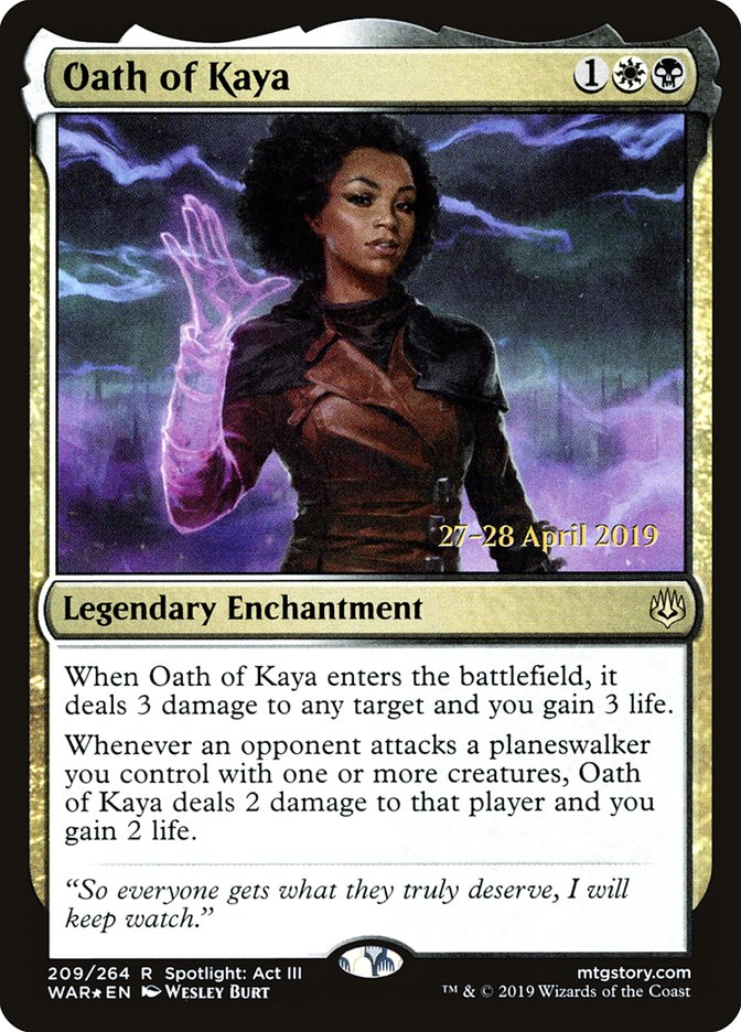 Juramento de Kaya / Oath of Kaya - Magic: The Gathering - MoxLand