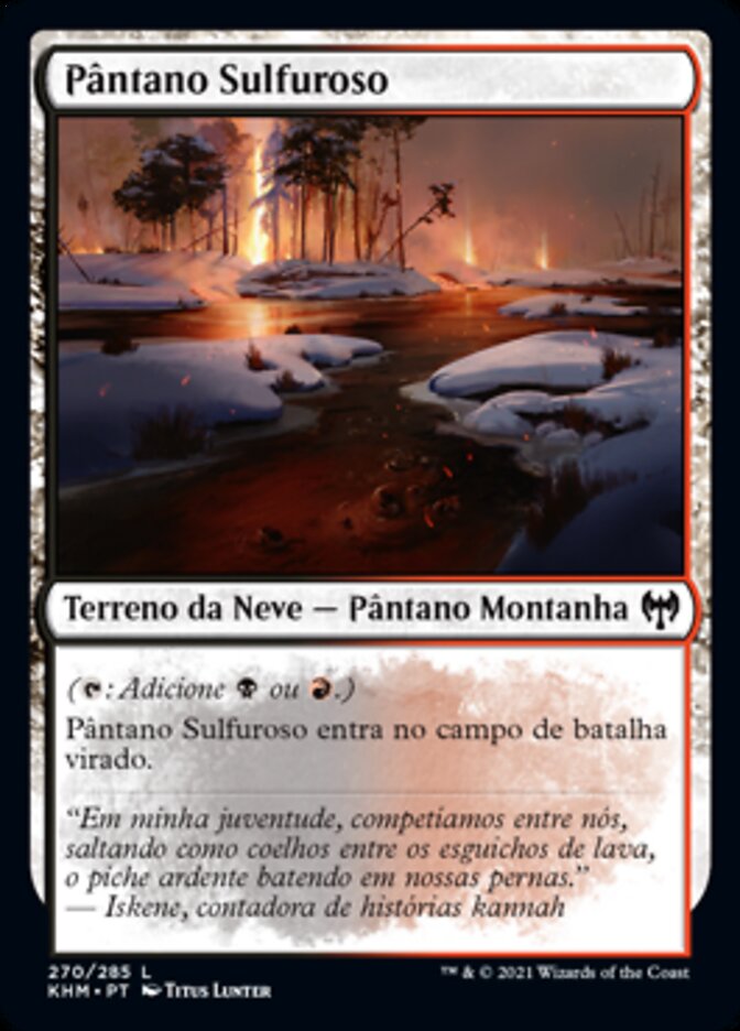 Pântano Sulfuroso / Sulfurous Mire - Magic: The Gathering - MoxLand