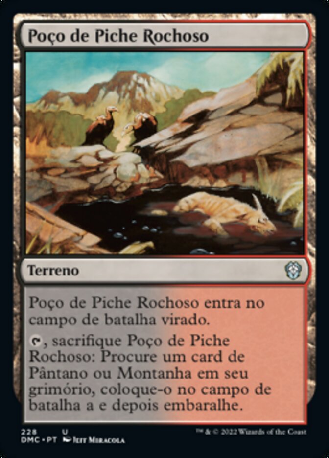 Poço de Piche Rochoso / Rocky Tar Pit - Magic: The Gathering - MoxLand