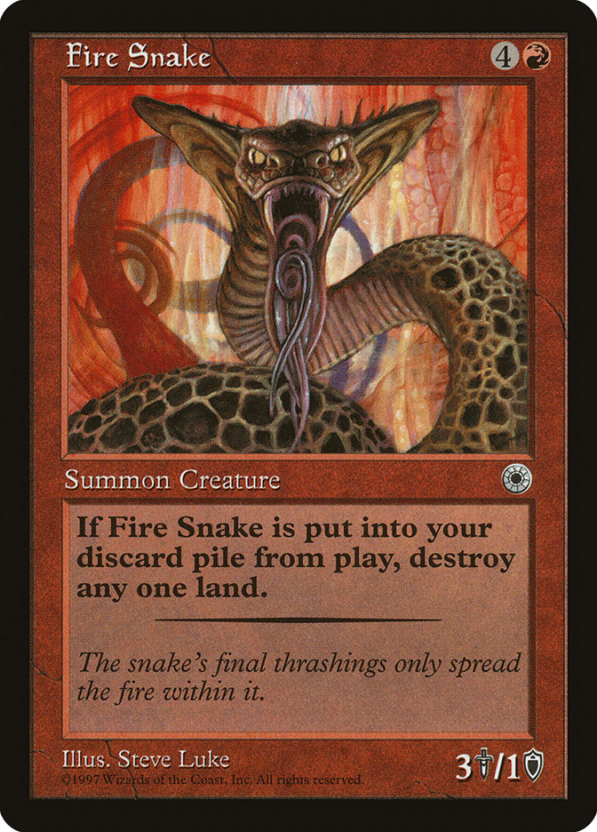 Fire Snake / Fire Snake - Magic: The Gathering - MoxLand