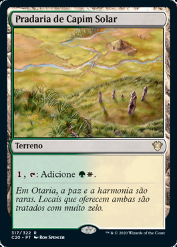 Pradaria de Capim Solar / Sungrass Prairie - Magic: The Gathering - MoxLand