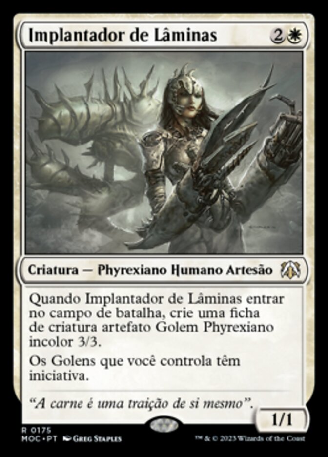 Implantador de Lâminas / Blade Splicer - Magic: The Gathering - MoxLand