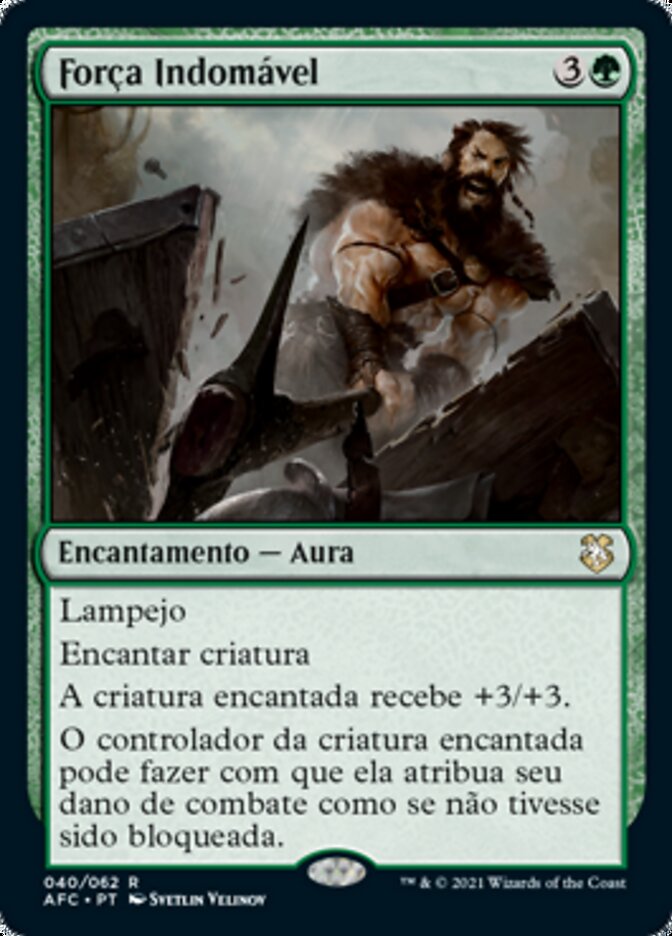 Força Indomável / Indomitable Might - Magic: The Gathering - MoxLand