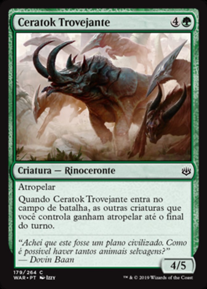 Ceratok Trovejante / Thundering Ceratok - Magic: The Gathering - MoxLand