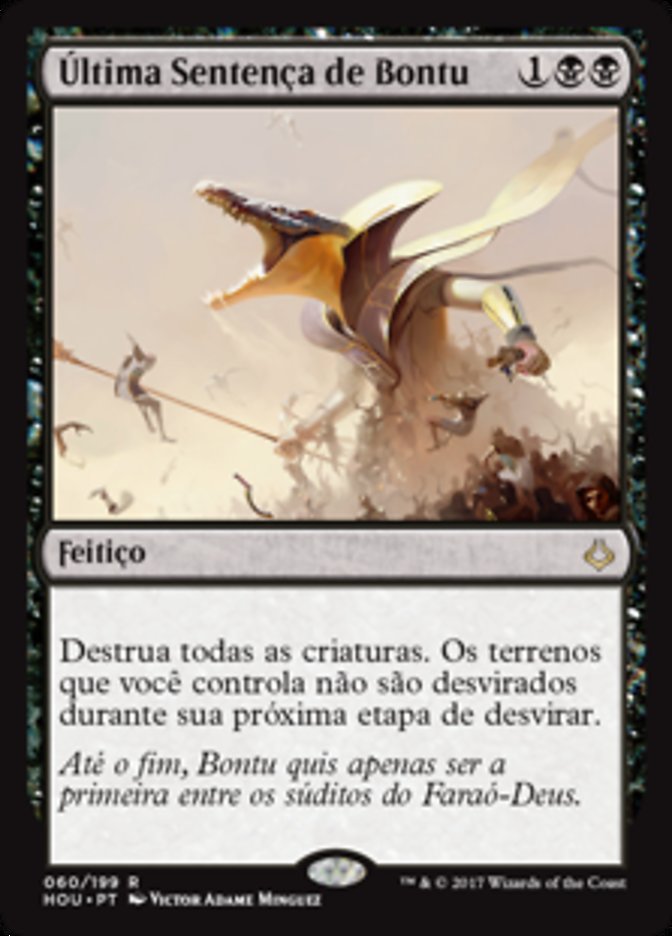 Última Sentença de Bontu / Bontu's Last Reckoning - Magic: The Gathering - MoxLand