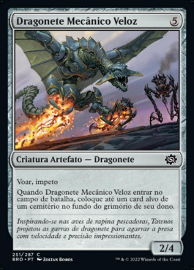 Dragonete Mecânico Veloz / Swiftgear Drake - Magic: The Gathering - MoxLand