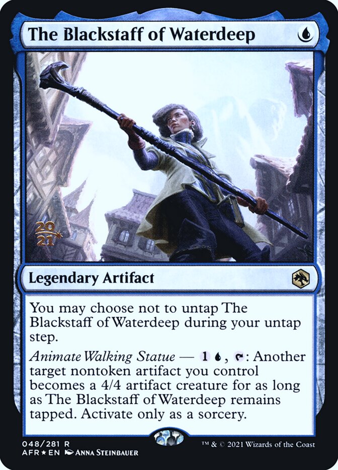 O Cajado Negro de Águas Profundas / The Blackstaff of Waterdeep - Magic: The Gathering - MoxLand