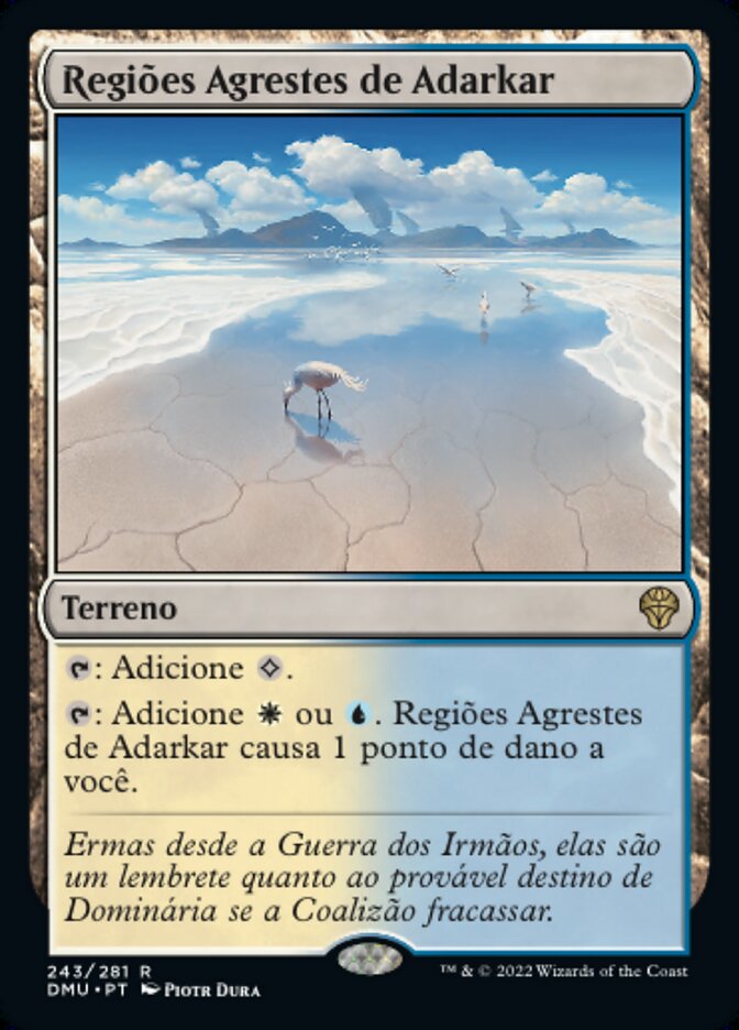 Regiões Agrestes de Adarkar / Adarkar Wastes - Magic: The Gathering - MoxLand